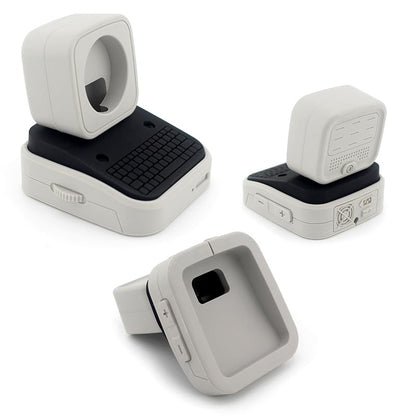 Dock Station For Apple Watch, Desktop Stand With Keyboard Design, White And Blac