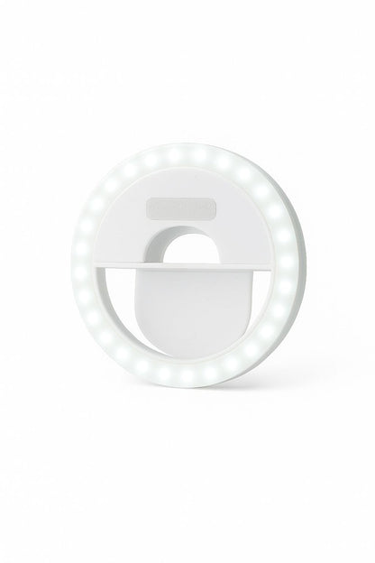 Ring Light With Clip – 3.5 Inch, Rechargeable, Portable For Tiktok, Youtube & Zo