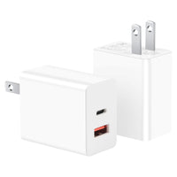 20W Usb-C Wall Charger Block, Usb-C And Usb-Adual-Port Fast Charging，For 17 16 1