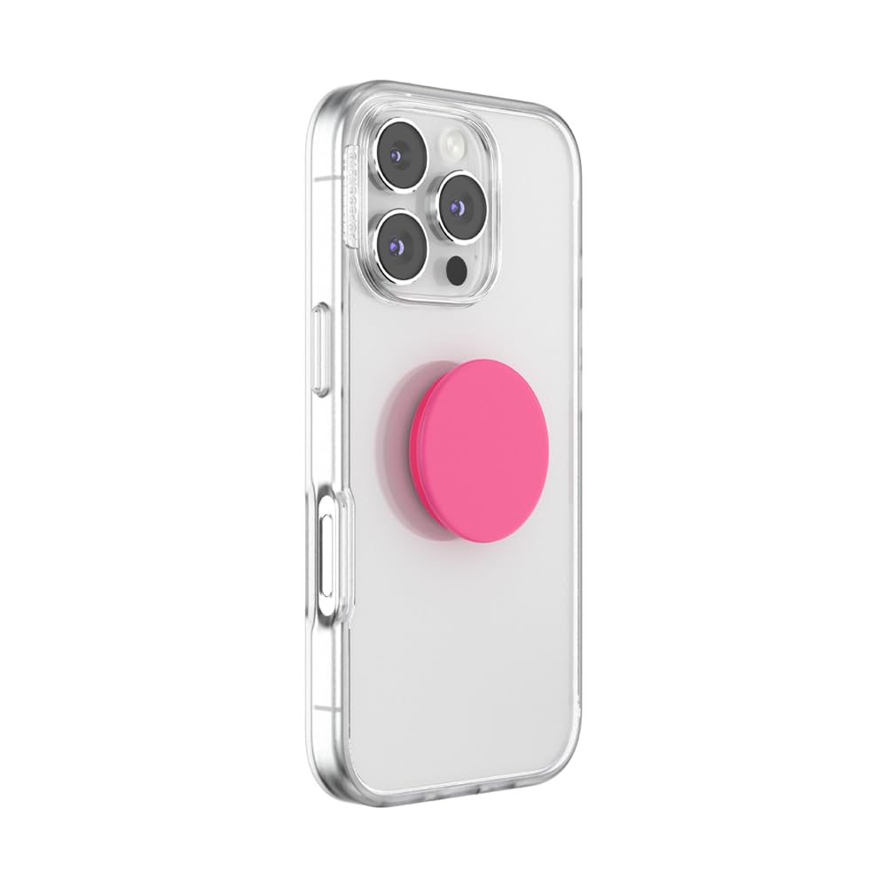 Phone Grip, Holder, Phone Stand - Neon Pink
