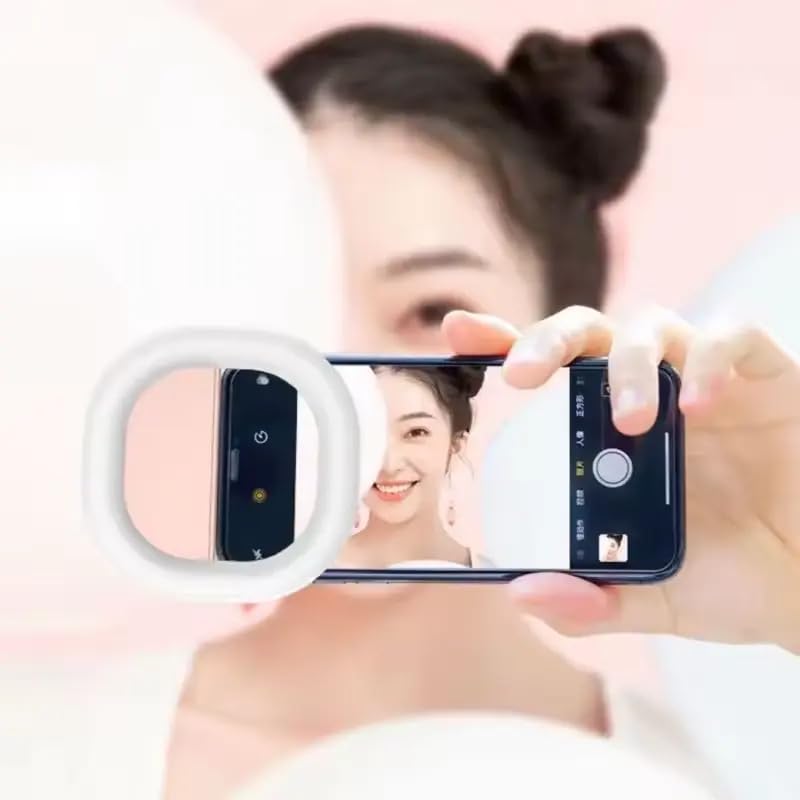 Ring Light, Rechargeable Mini Clip-On Phone, Tablet, Laptop, Camera Lighting Wit