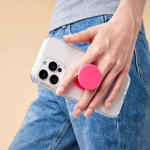 Phone Grip, Holder, Phone Stand - Neon Pink