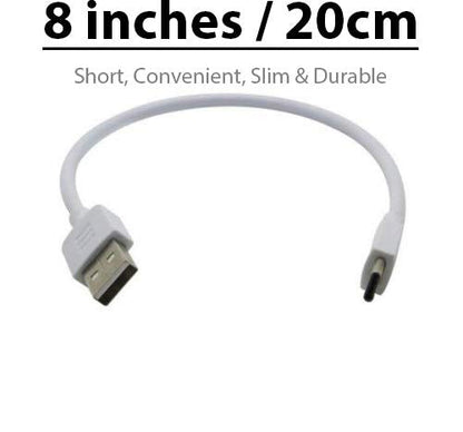 USB-C Cable 10 inch 2-Pack for Samsung Galaxy S22 Plus 5G - Fast Quick Charge