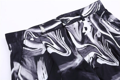 Tie Dye Pants Men's Loose Street Straight