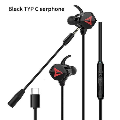 Auriculares intrauditivos de 3,5 mm con cable tipo C y micrófono