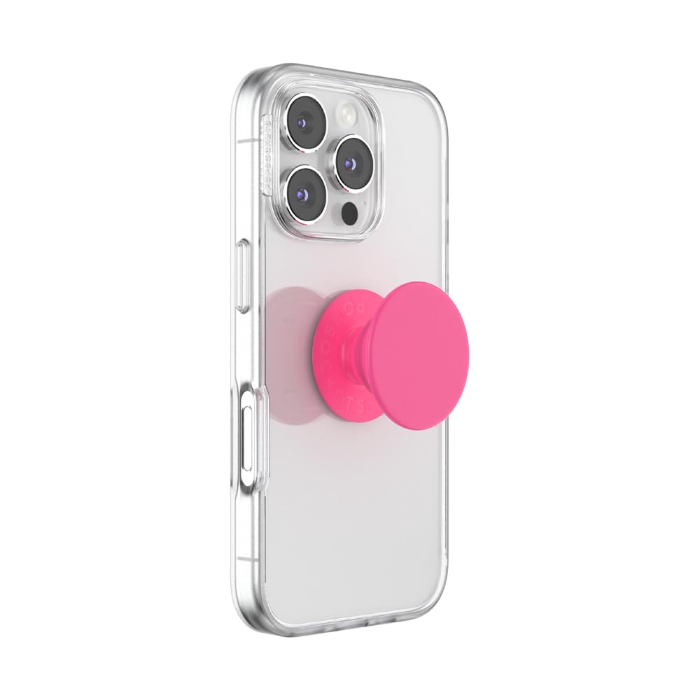 Phone Grip, Holder, Phone Stand - Neon Pink