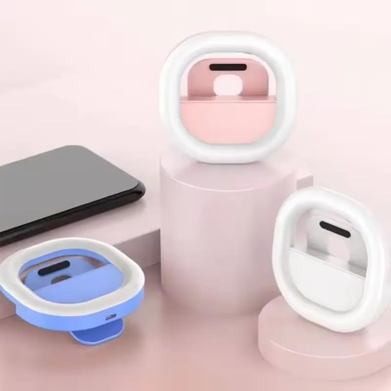 Ring Light, Rechargeable Mini Clip-On Phone, Tablet, Laptop, Camera Lighting Wit
