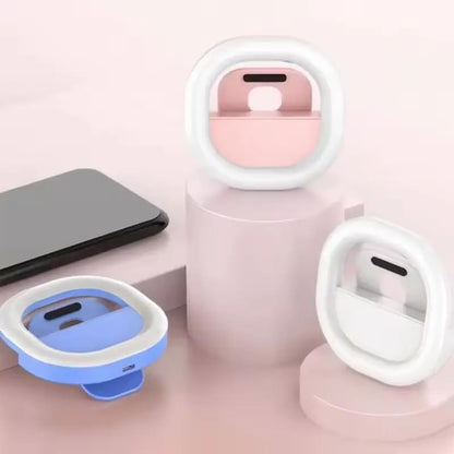 Ring Light, Rechargeable Mini Clip-On Phone, Tablet, Laptop, Camera Lighting Wit