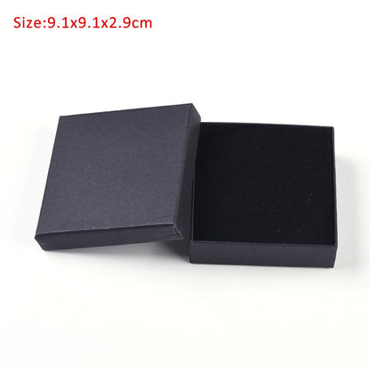 Caja de regalo de cartón rectangular para joyería