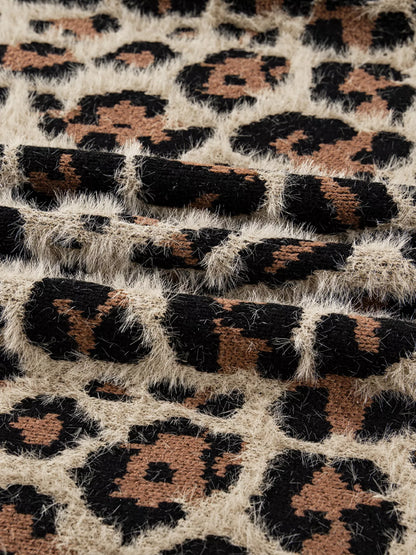 Leopard Open Casual Cardigan