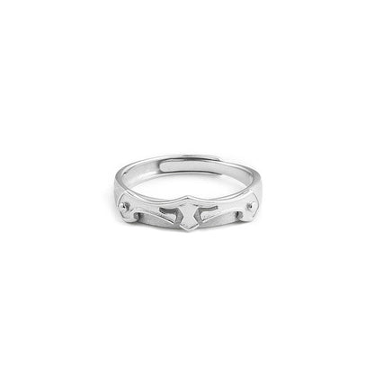 Princess and knight couple rings