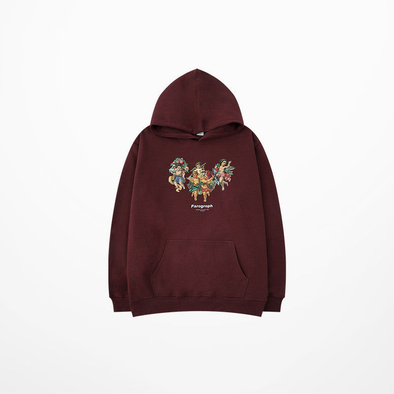 Sudadera con capucha, forro de terciopelo, gruesa, informal, estilo coreano, deportiva, para hombre, ropa de otoño