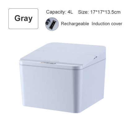 Intelligent induction electric trash bin storage box