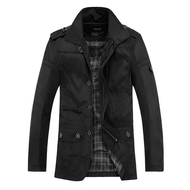 Gabardina de hombre de talla grande