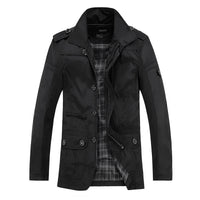 Gabardina de hombre de talla grande