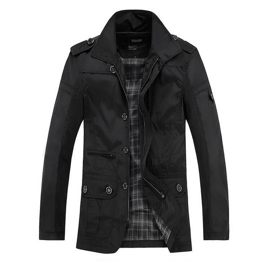 Trench-coat grande taille pour homme