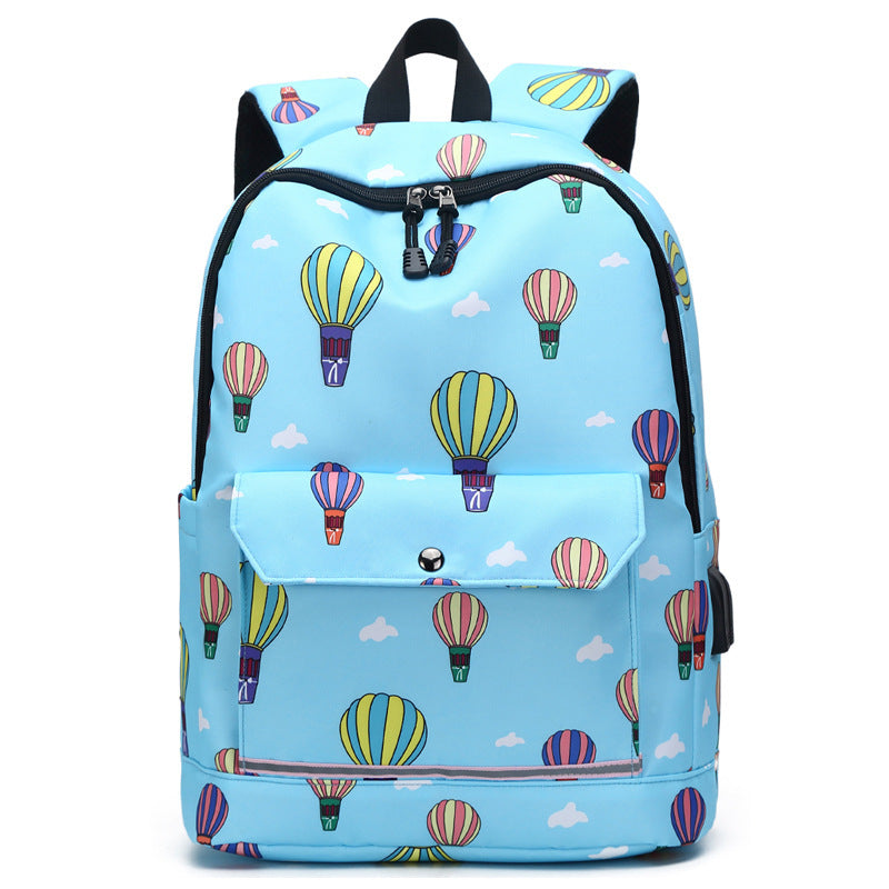 Sac à dos femme Sac à dos ordinateur Sac d'école rechargeable
