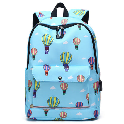 Sac à dos femme Sac à dos ordinateur Sac d'école rechargeable