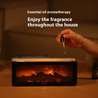 3D Flame Aromatherapy Diffuser Set – 7-Color LED, Remote & 12 Essential Oils