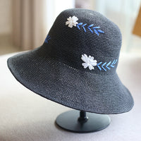 Fashion Sunscreen Flower Travel Bowler