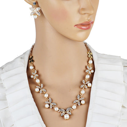 New Pearl Butterfly Necklace Jewelry