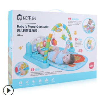 Cadre de fitness musical piano à pédales pour bébé, tapis de fitness pour bébé