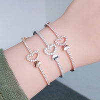 Couple Men And Women Bracelets Heart Shaped