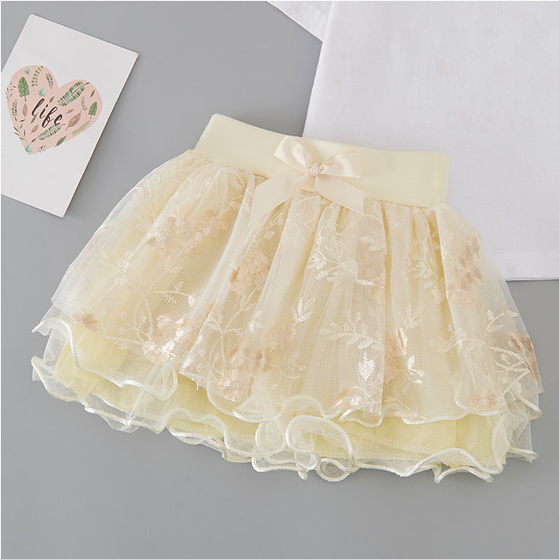 Jupe en maille filet passe-partout pour filles Jupes pour enfants