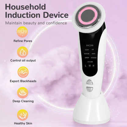 Red And Blue Light Multifunctional Household Portable Face Lifting Inductive Therapeutical Instrument