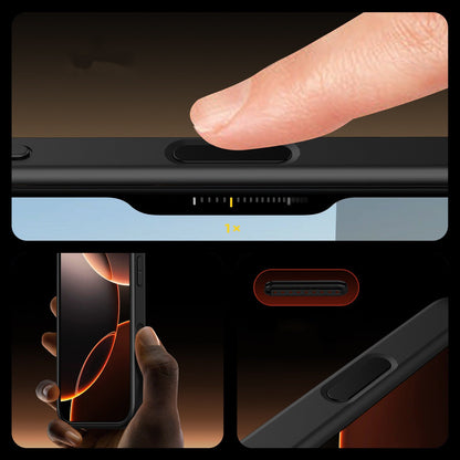 Magnetic Airbag Drop-Resistant iPhone 16 Case – TPU + PC Transparent Cover