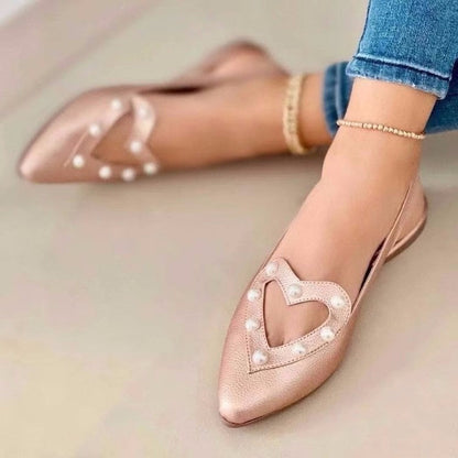 Love Shoes Pearls Flats