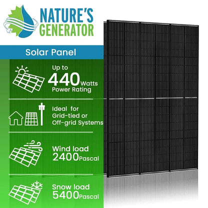 440 Watt Monocrystalline Solar Panel (2 Pack)