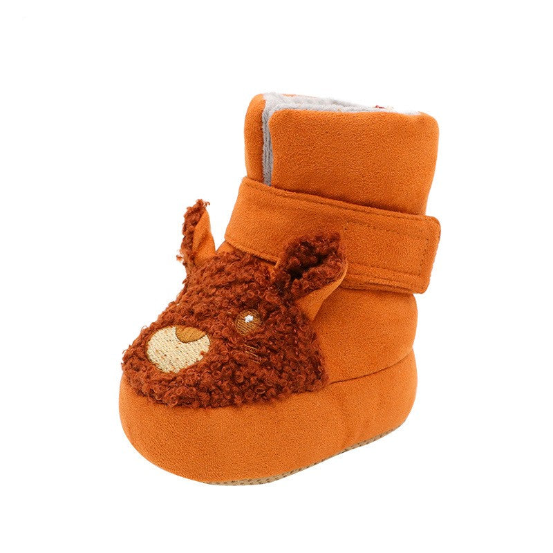 Chaussures mi-montantes isolées avec peluche pour éviter la chute de poils