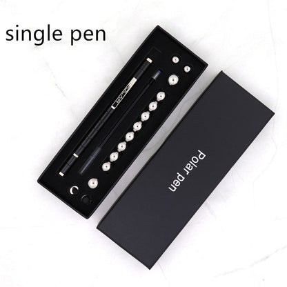 Boîte cadeau anti-stress Kits dorés noirs amusants Stylo polaire magnétique Fidget avec stylet bille