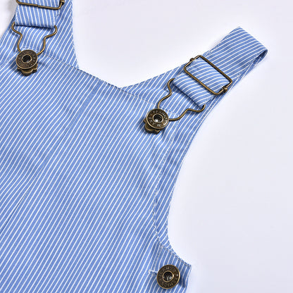 Fashion striped overalls baby jumpsuit