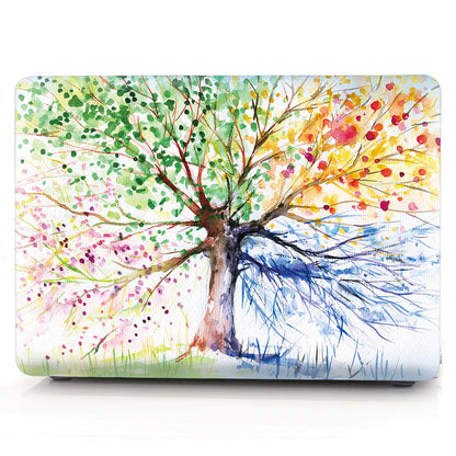 Compatible con Apple, funda protectora de plástico transparente para MacBook impresa con diseño personalizado
