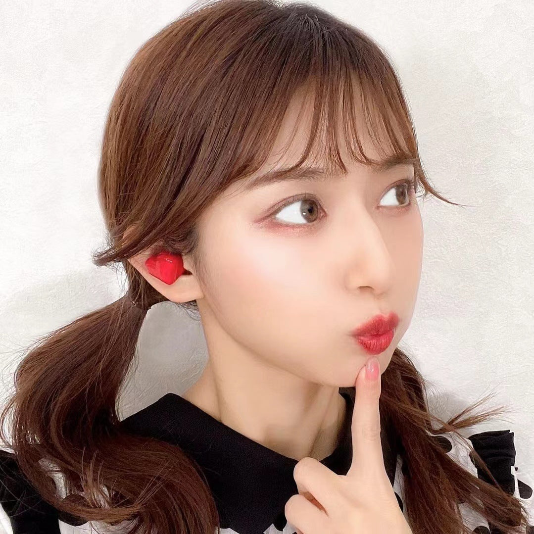 Auriculares inalámbricos Bluetooth con forma de corazón, alta estética