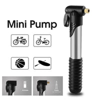 BIKING Bomba de aire portátil para bicicleta, mini bomba de mano para ciclismo, inflador de neumáticos de bola, válvula Schrader Presta, accesorios para bicicleta de carretera