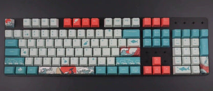 Teclado mecánico de suspensión con teclas
