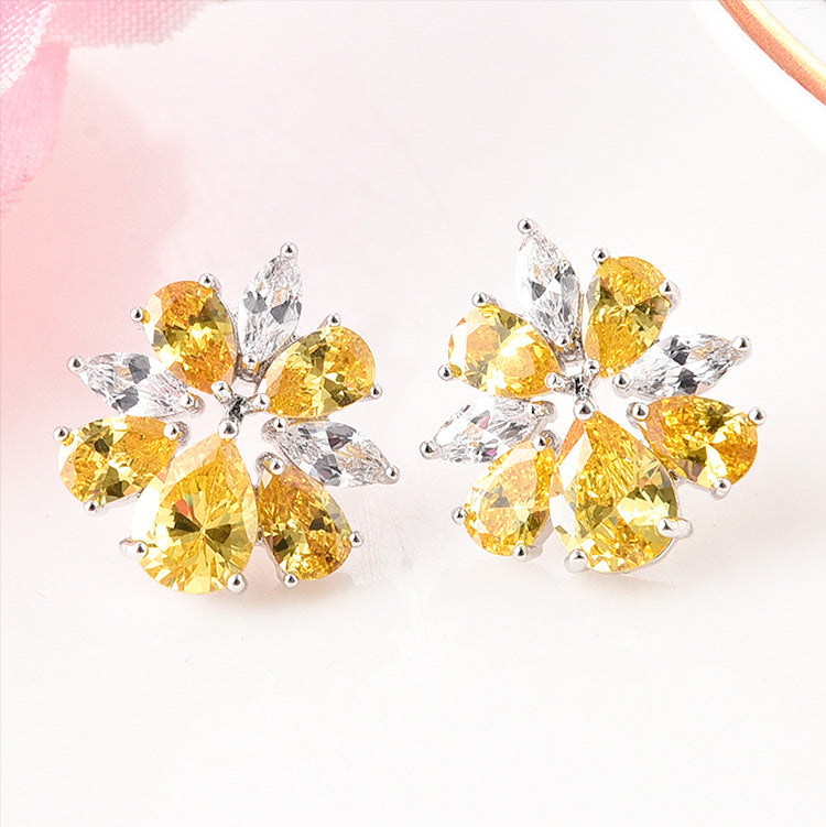 Ice Flower Earrings Jewelry
