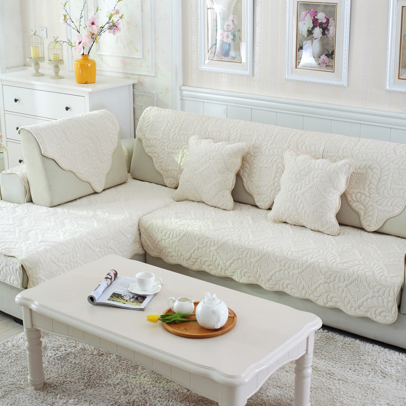 Coussin de canapé antidérapant en peluche