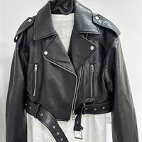 Blouson de moto en textile court
