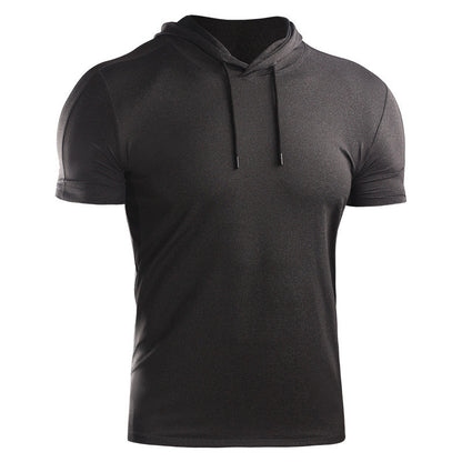 Summer Basketball Hooded Sportswear Men's Short Sleeve