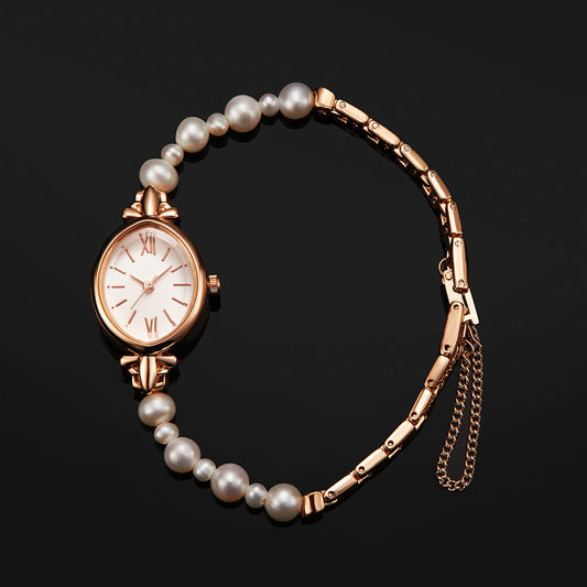 Fashion Women's Watch Natural Freshwater Pearl Strap