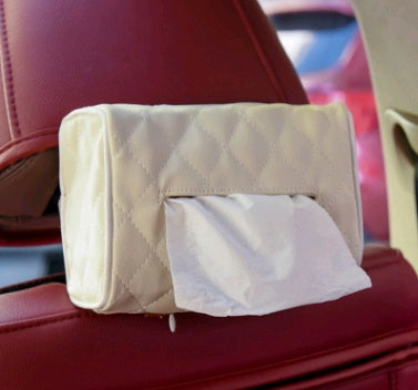 Boîte à mouchoirs de voiture à visière pare-soleil fixée au dossier de siège, distributeur de serviettes en papier créatif pour voiture, plateau mignon