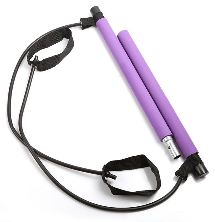 Bandes de résistance de yoga Crossfit, corde de traction pour exercices, barre de Pilates portable pour entraînement en salle de sport, bandes élastiques