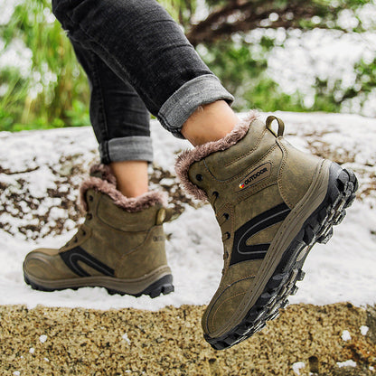 Cotton Shoes Winter Plus Velvet Warm Plus Size Hiking Boots