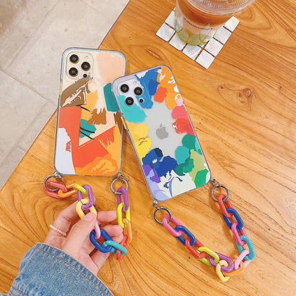 Graffiti Print All-Inclusive TPU iPhone Case – Fashion Street Art Cover | iPhone 7–12