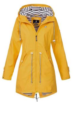Waterproof Hooded Raincoat – Long Windbreaker Jacket for Autumn & Winter Outdoor Protection