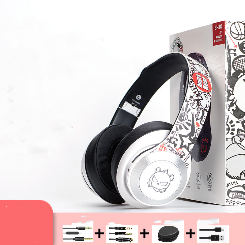 Casque Bluetooth supra-auriculaire à réduction de bruit pliable avec autonomie ultra-longue pour hommes et femmes